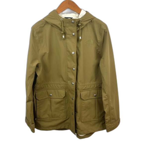 The North Face Military Olive Women’s Kepplier Hooded Rain Jacket Size XL - Picture 1 of 16